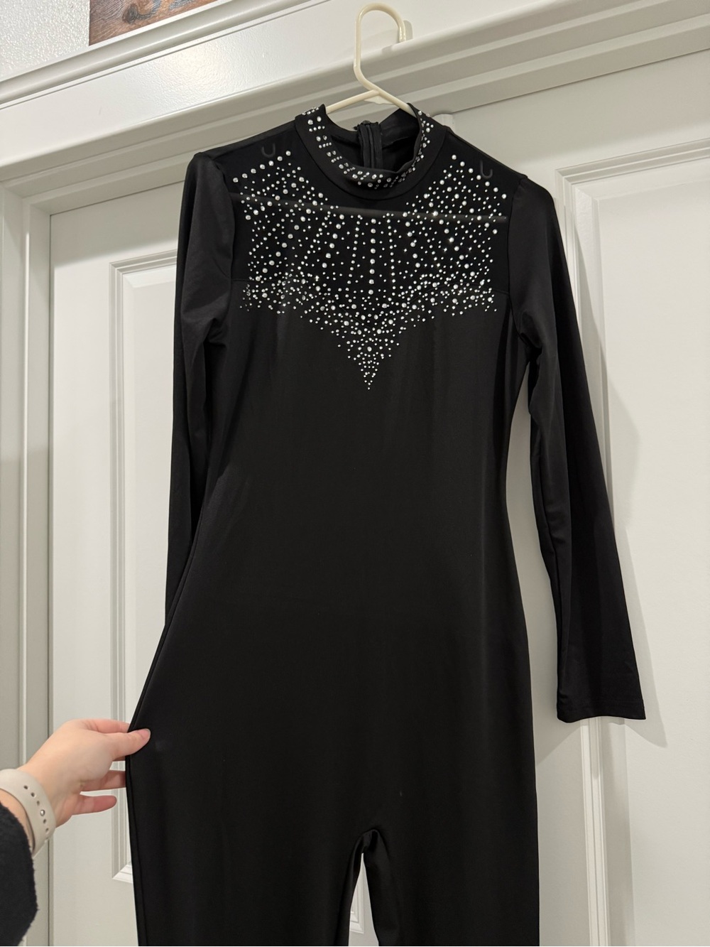 Elegant Black Long Sleeve Jumpsuit